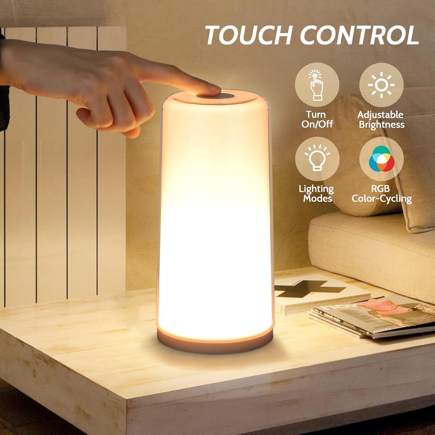 ColorGlow Touch Lamp