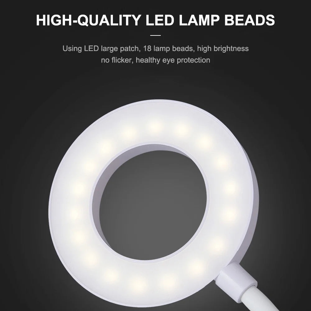 Desk Lamp LED USB Desktop Light with Pen Holder Flexible Touch Dimmable Memory Bed Read Table Study Light Able Powered